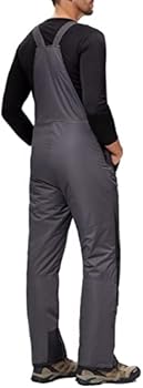 Outdoor Broek DAFENP Heren Winter Skibroek Snow Snowboard Geïsoleerde Winddichte Warme Softshell Broek Met Verstelbare Band En Meerdere Zakken MSHXK8114M-Black-M Geïsoleerde Snowboard Broek
