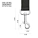 Lantelme Hunde Auto Sicherheitsgurt Adapter extra stark Gurtadapter ausziehbar bis 60cm Farbe schwarz für Autogurt KFZ Wohnmobil Fahrzeug 4913