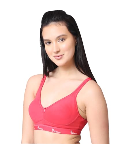 Image of Pack of 1 Non Padded Wire Free Seamless Full Coverage Sports Bra