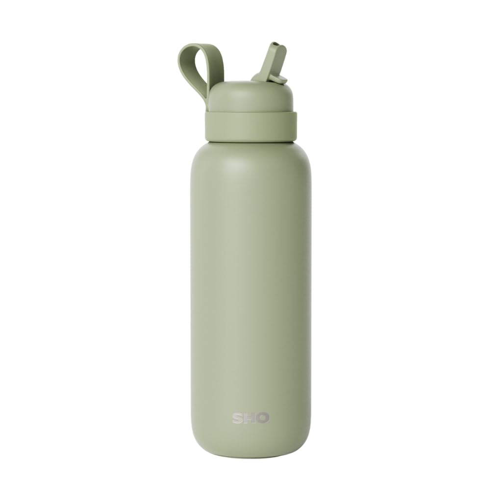 SHO Newt Insulated Stainless Steel Water Bottle (Pistachio, 500ml)
