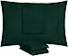 Utopia Bedding Standard Pillow Cases - 4 Pack - Envelope Closure - Soft Brushed Microfiber Fabric - Shrinkage and Fade Resistant Pillow Covers Standard Size 20 X 26 Inches (Standard, Emerald)