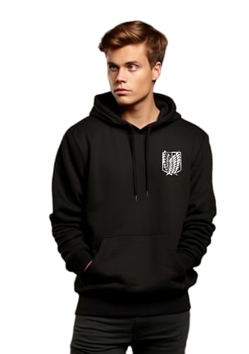 Image of Be Crazy Anime Printed Black Hoodie /Graphic Printed Hoodie /Hoodie for Men & Women /Warm Hoodie /Unisex Hoodie