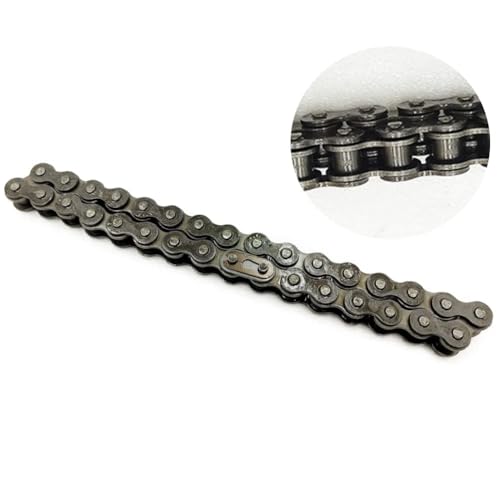 Image of QYMOTO KT196 Drive Chain+10 Tooth Sprocket for Coleman 196cc 6.5hp Go Kart | 420 Chain 32 Link Jackshaft Drive Chain 5 /8'' Bore #40 41 420 Chain Sprocket for Coleman KT196 CK196-T Go Kart