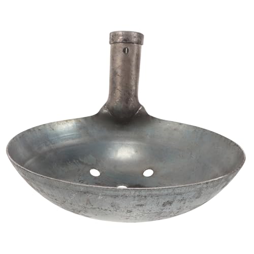 DIYEAH Cucharón Metálico Reutilizable para Tamizar Residuos y Lodos, Pala De Gran Capacidad para Limpieza En Alcantarillado y Mantenimiento Doméstico