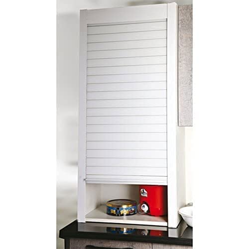 Image of DBR Polyvinyl Chloride Pvc Rolling Shutter Free Standing White For Kitchen Standing Cabinet Width 60 Cm (600X1320 Mm) (White)