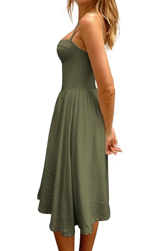 Image of CHYRII Women Fashion Summer 2025 Sweetheart Neck Spaghetti Straps Corset A-Line Long Sundress Midi Dress