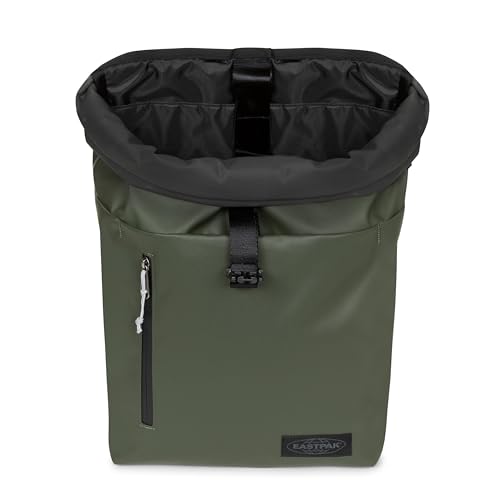 Image of EASTPAK Up Roll - 23L Roll-Top Backpack with 16 inch Laptop Sleeve, Security Pocket, Bottle Holder & Water-Resistant Finish, Tarp Forest