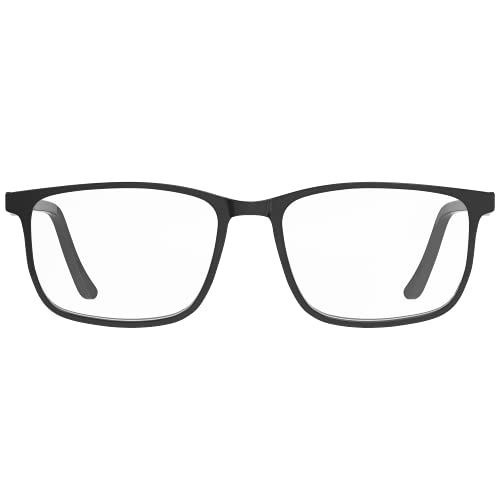 Foxmans™ Stylish Blue Light Blocking Reading Glasses for Men & Women +2.00 | Protection Against Computer & Digital Eye Strain, Dry Eyes, Headaches & Blurry Vision | Harrison Everyday Lens (Black)