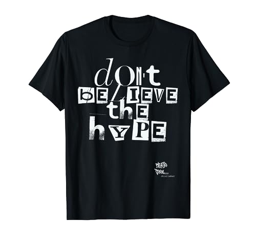 Hype Old School Skool Rap Hip Hop 80s Lyric Merch Graphic T-Shirt