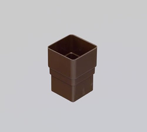(Aliaxis was Marley) A-RLE11B Black Square downpipe Socket Plain 65mm System - Image 2