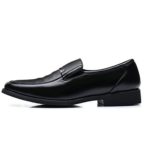 Zapatos de cuero para hombre con diseño casual y elegante punta fina para el día a día