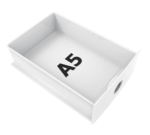 Exacompta - Art.-Nr. 315413D – 1 Ordnungsmodul Tiny Box 1 Schublade Autentik übereinander – Außenmaße: Tiefe 19 x Breite 26,5 x Höhe 10 cm – Weiß