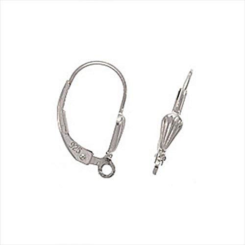 Preisvergleich Produktbild Beadaholique D0-503001 Sterling Ohrringe Klappbügel Muschel Design Silber