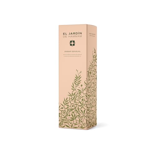 El Jardín de Hammam - Aceite Hidro-nutritivo corporal - Ámbar Sensual - Efecto tonificante, anti-oxidante y humectante en la piel - Composición aromática de ámbar y granado - 250 ml