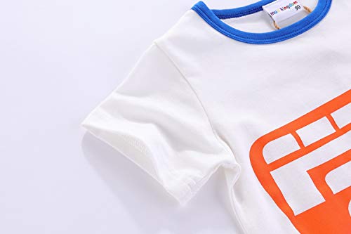 Image of LittleSpring Boys Summer 2piece Outfits Short Sleeve T-Shirt and Shorts Set
