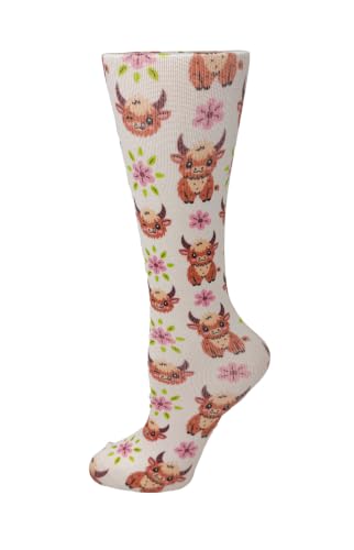 Image of Cutieful Compression Socks Knit Wide Calf 10-18mm /HG