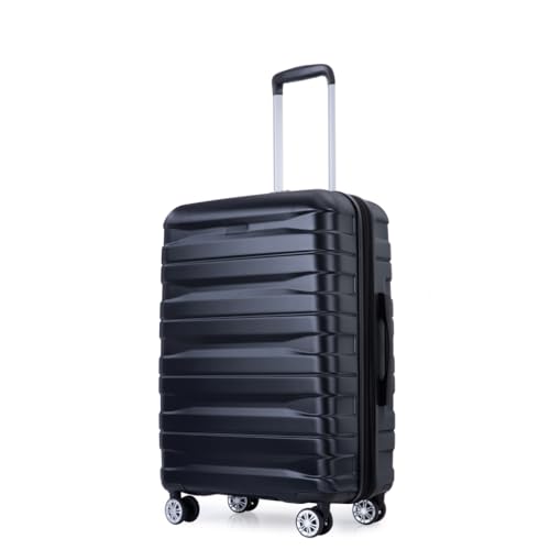 Expandable Hard PC Luggage Set of 5 Pieces, Lightweight Rolling Luggage with 360° Spinner Wheels, Black3
