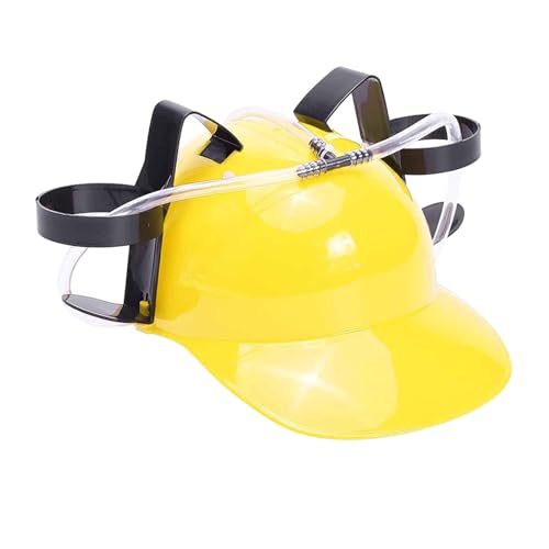 FxaumsGxuk Drinking Helmets - Drinker Beer and Soda Guzzler Helmets,Drinking Hat, Birthday Party Cool Toy, Handsfree Drink Toy Miner Hat
