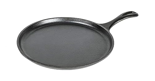 Comparison: Best Tawa For Roti 7 Lodge L9OG3 Cast Iron Round Griddle, Pre-Seasoned, 10.5-inch - Made in USA, Compatible with Stovetop, Oven, Grill & Campfire