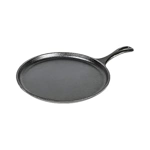Lodge L9OG3 Cast Iron Round Griddle...