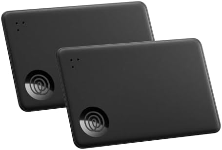 Tile Slim - Wallet Finder, Bluetooth Tracker and Item Locator for Luggage Tags, Passports and More. Both iOS and Android Compatible. Phone Finder. 2-Pack (Black)