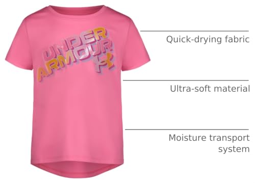 Image of Under Armour Girls Girls Short Sleeve Shirt, Crewneck, Lightweight and Breathable Athletic-t-Shirts