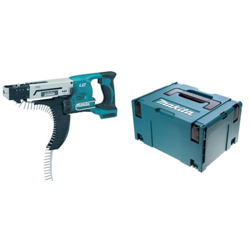 Makita DFR550Z Visseuse Automatique 18 V Li-Ion 4 x 25 à 55 mm (Machine Seule) & 821551-8 - Maletin makpac tipo 3