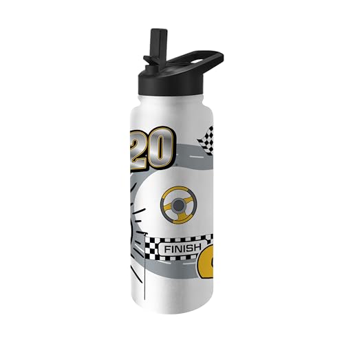 Logo Brands NASCAR Christopher Bell 34oz Native Quencher Bottle – 34oz Vacuum Insulated Tumbler, Long-Lasting Durable Finish, NASCAR Racing Design – Great for Travel and Outdoor Events