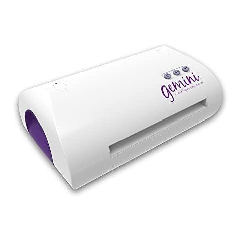 Gemini Elektrische Stanz- und Prägemaschine mit Pause- und Rückwärts-Funktion - ideal für Scrapbooking, Kartenherstellung und Bastelarbeiten - einschließlich Stanzschablonen-Set - groß (22.86 cm x 31,75 cm) Cover