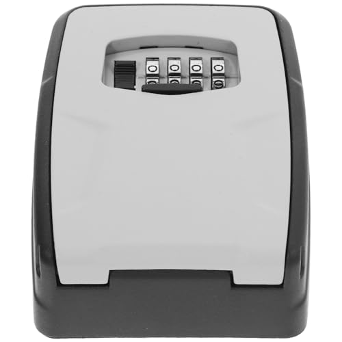 HAPINARY Weatherproof Key Storage Cabinet Wall-Mounted Lock Box Garden Key Holder for Outdoor Indoor Use