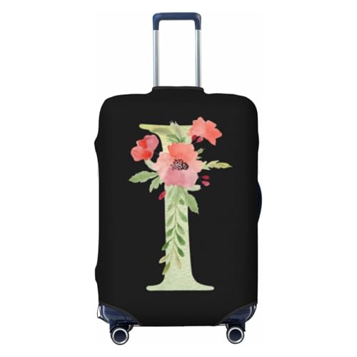 Letter I Luggage Cover Fits 18-32 Inch Suitcase, Washable Elastic Suitcase Cover Protector with Concealed Zipper for Wheeled Suitcase Travel Accessories LC862