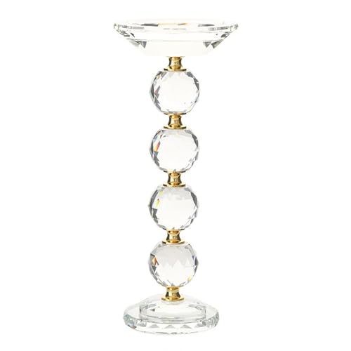 Bougeoir en Verre De Cristal, Décoration De Maison, Bougeoir De Dîner Aux Chandelles,20CM