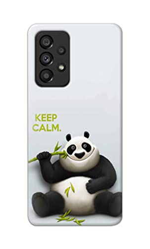 Image of PRINTFIDAA� Printed Hard Back Cover Case for Samsung Galaxy A53 5G Back Cover (Cartoon Panda) -2808