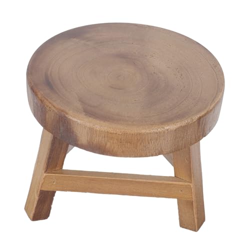 POPETPOP 1 Pc Macetero De Madera Maciza Expositor De Plantas Borde Del Borde Del Jardín Soportes De Plantas Aire Libre Para El Patio Soporte Para Maceta Plantas De Interior Estante Brown