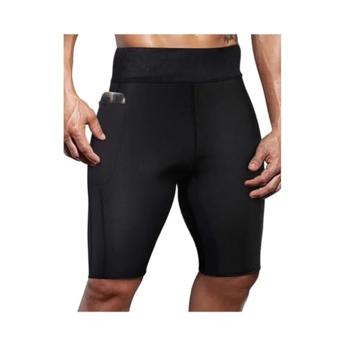 Pantalones cortos de sauna para hombre pantalones de chándal de neopreno
