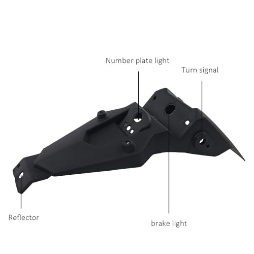 Garde-Boue Moto avec Feu Arrière LED idéal pour les Sorties Enduro