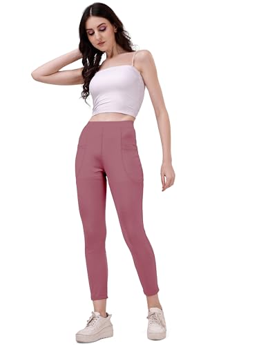 Image of Mehrang Gym Wear for Women Stretchable Yoga Pants, Fitness Gym Leggings, Gym Pants, Track Pants, Sports Tights, Active Wear Lower for Women