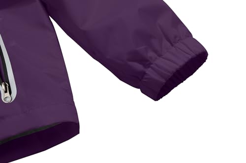 Image of Boys Girls Rain Jackets Lightweight Waterproof Hooded Raincoat Lined Windbreakers for Kids
