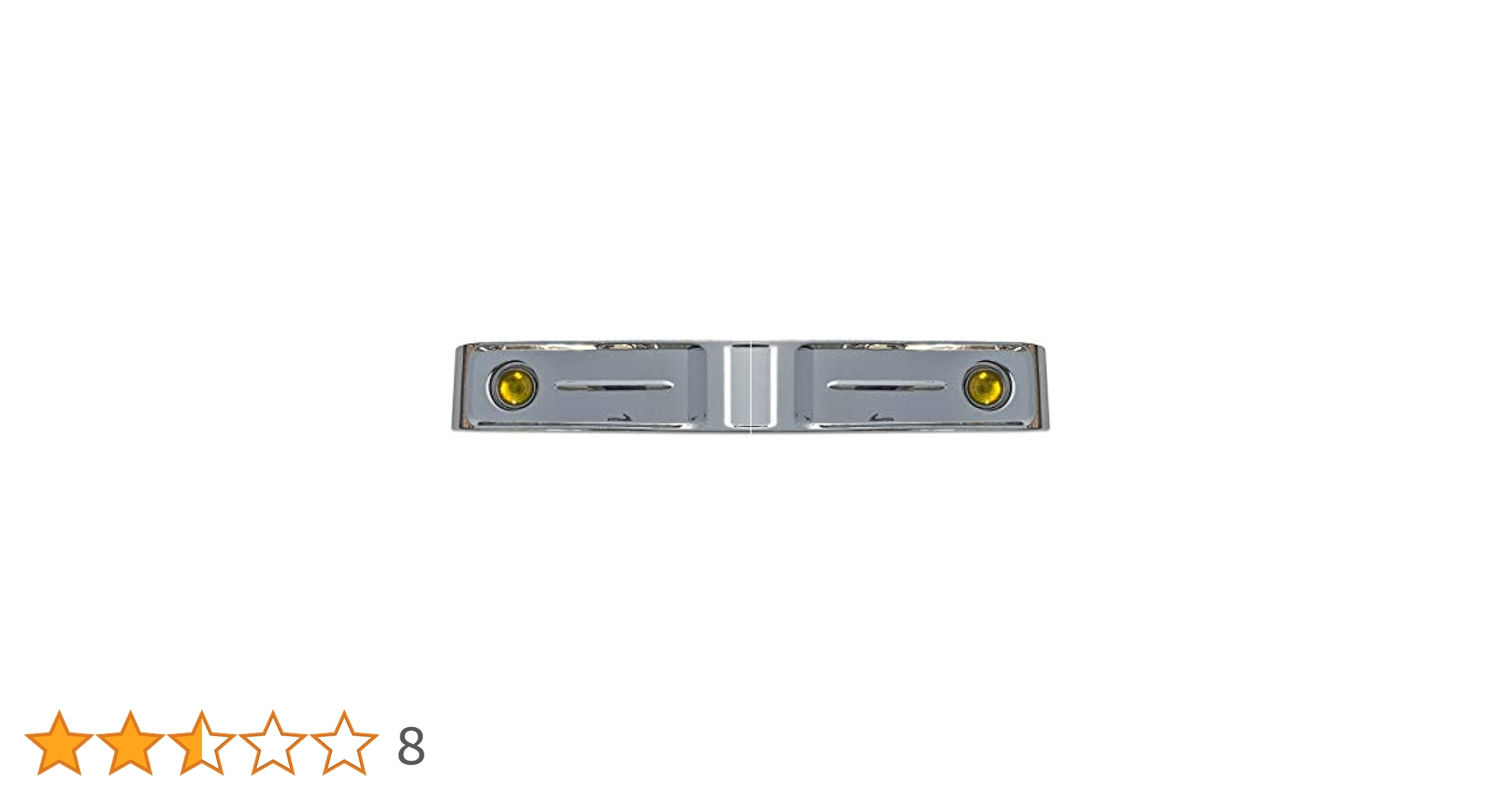 Amazon | 汎用 バス バンパー レトロ オバQ メッキ バンパー 2