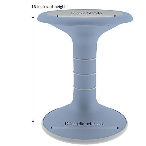 Image of Sprogs SPG-NUS400-PB-SO Kids Active Motion Stool - Flexible Seating for School Classroom, Office or Home - 16 inch Seat Height - Powder Blue