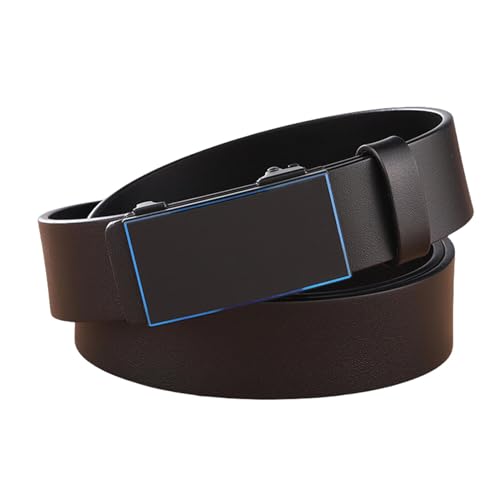 Ceinture à cliquet formelle en cuir noir pour pantalon de costume de bureau