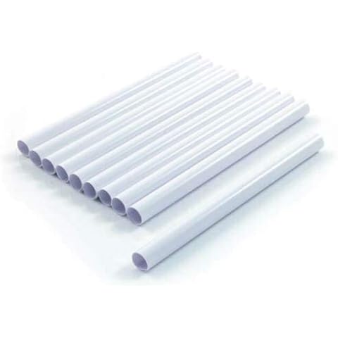 8 x Radiator White Sleeves Pipe Covers 15mm x 19.5cm - Citystores Cover
