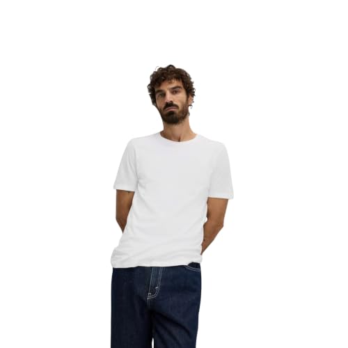 Image of Marks & Spencer Mens Solid Cotton Crew Neck Regular Fit T Shirt