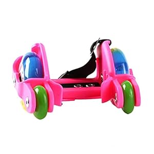 Dapuly Led-knipperende hielschoenen, 1 paar rollerskates, instelbare 4 wielen, rollerskates voor kinderen en volwassenen…