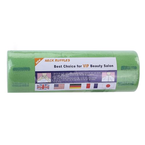 Bandes vertes en papier pour cou de coiffeur jetables protection cheveux