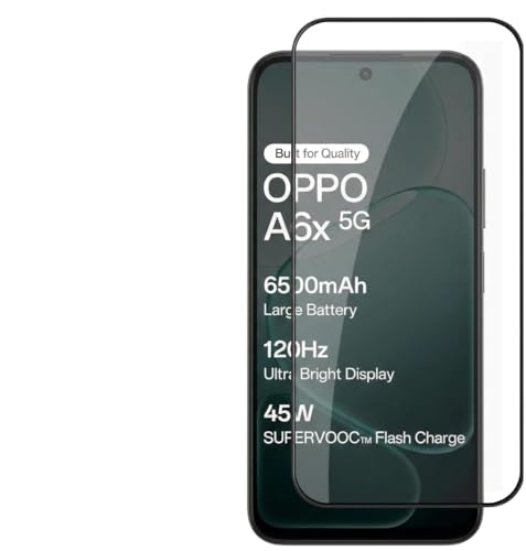 Image of Tempered Glass Screen Protector Compatible For OPPO A6X 5G with Easy Self Installation Kit