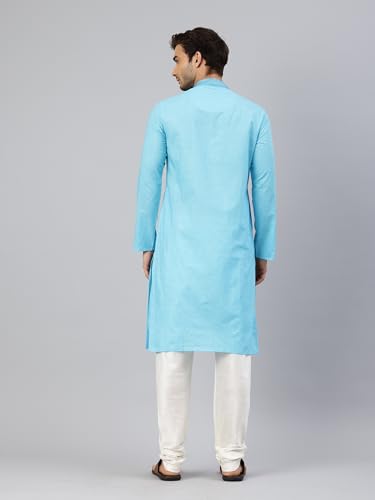 Image of Manthan Men's Cotton Solid Kurta (1pc)
