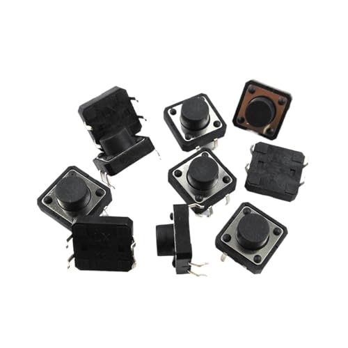 Bouton de commutation 4 broches 12x12x7 résistant aux faux contacts pour réparation durable