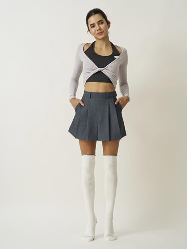 Image of Shapes Studio Half Calf Grip Socks, Cute Fruit Pilates Socks, Ruffle Socks, Non-Slip for Barre Yoga