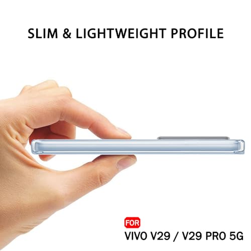 Image of TheGiftKart Back Cover Soft Case for Vivo V29 / V29 Pro 5G | Best Camera Protection | Inbuilt Dust Plugs & Anti-Slip Grip | Ultra Clear Slim Back Cover Case for Vivo V29 / V29 Pro 5G (Transparent)
